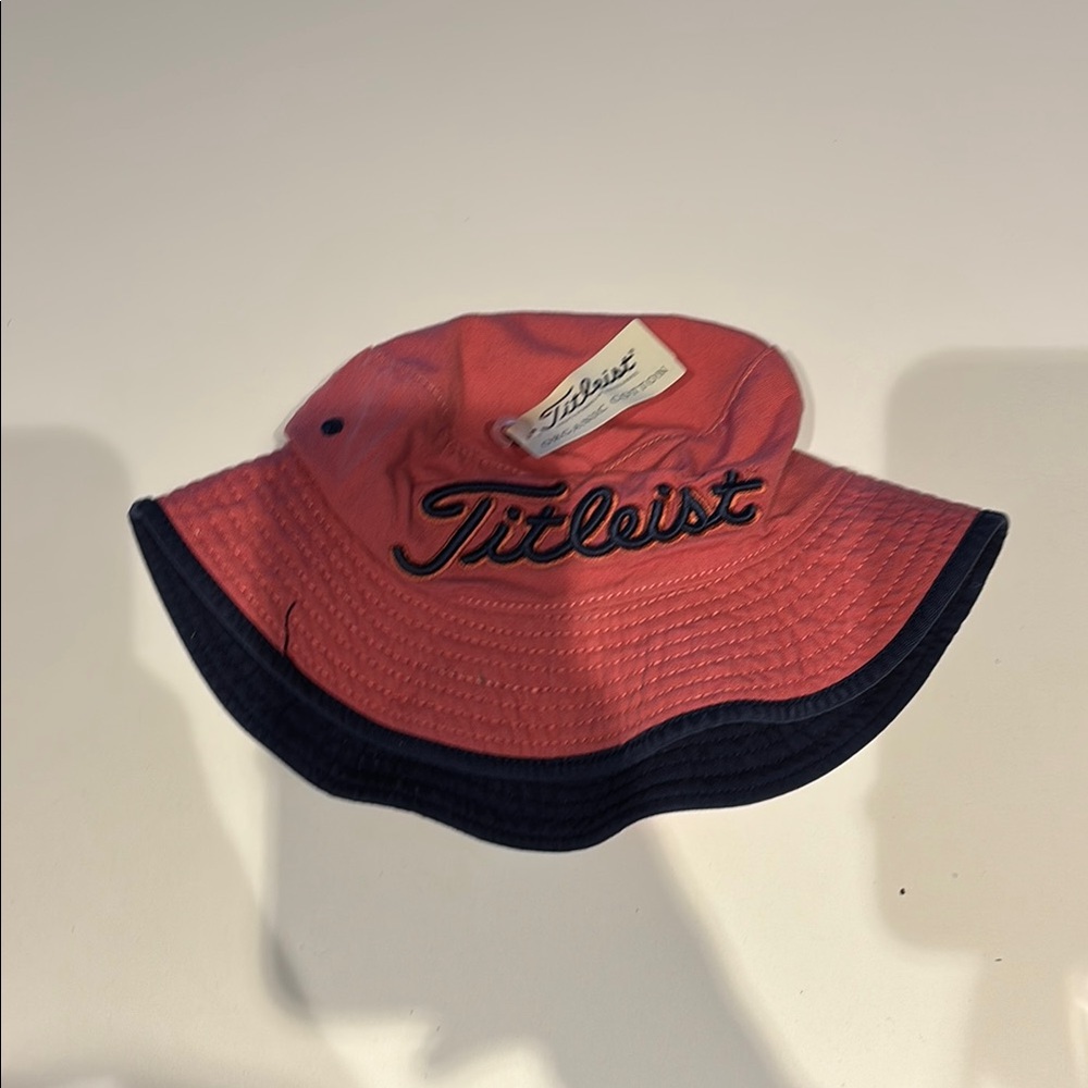 Titleist Kids Red and Black Bucket Hat
